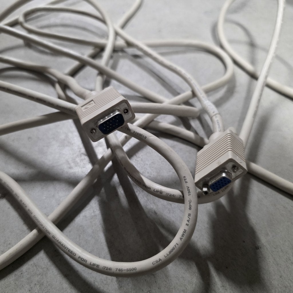 6,50 meter lange VGA kabel / verlengkabel   mannetje /vrouw, Niet ingevuld, Gebruikt, Niet ingevuld, Niet ingevuld