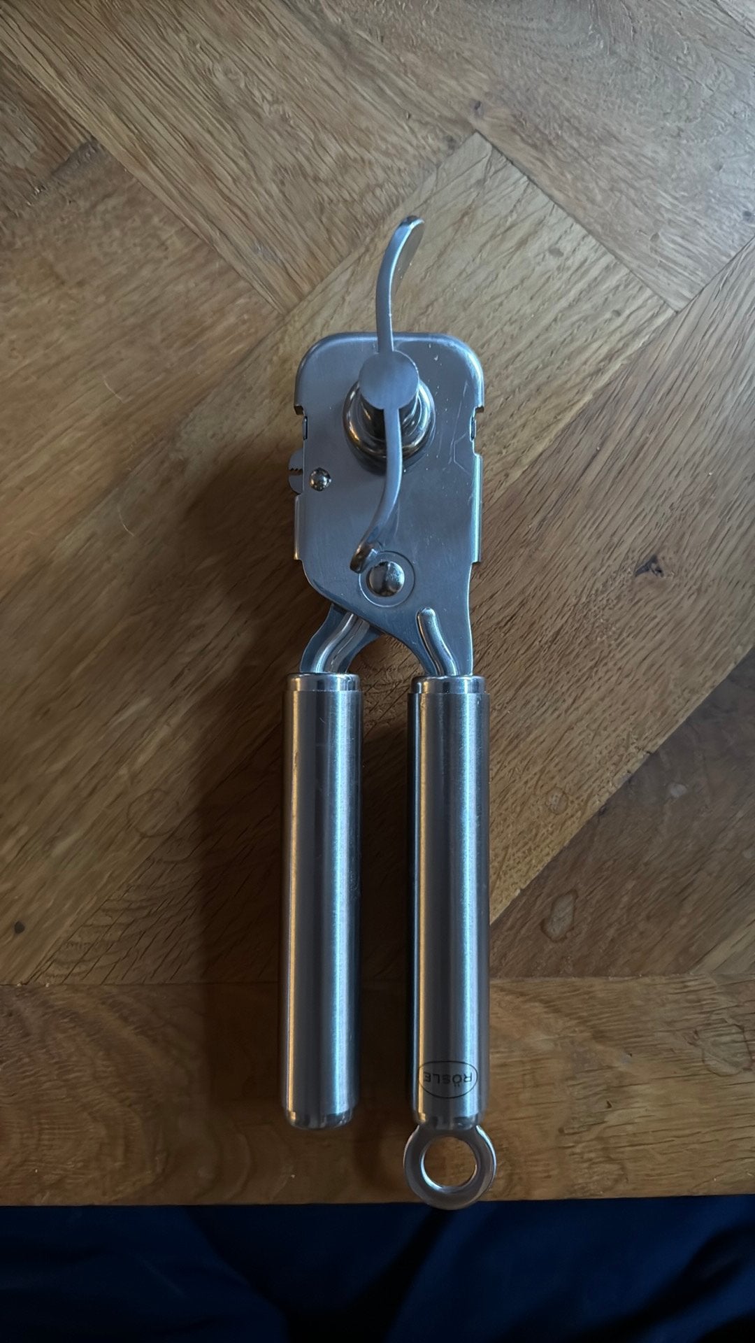 RÖSLE tang-blikopener., Verzenden, Zo goed als nieuw