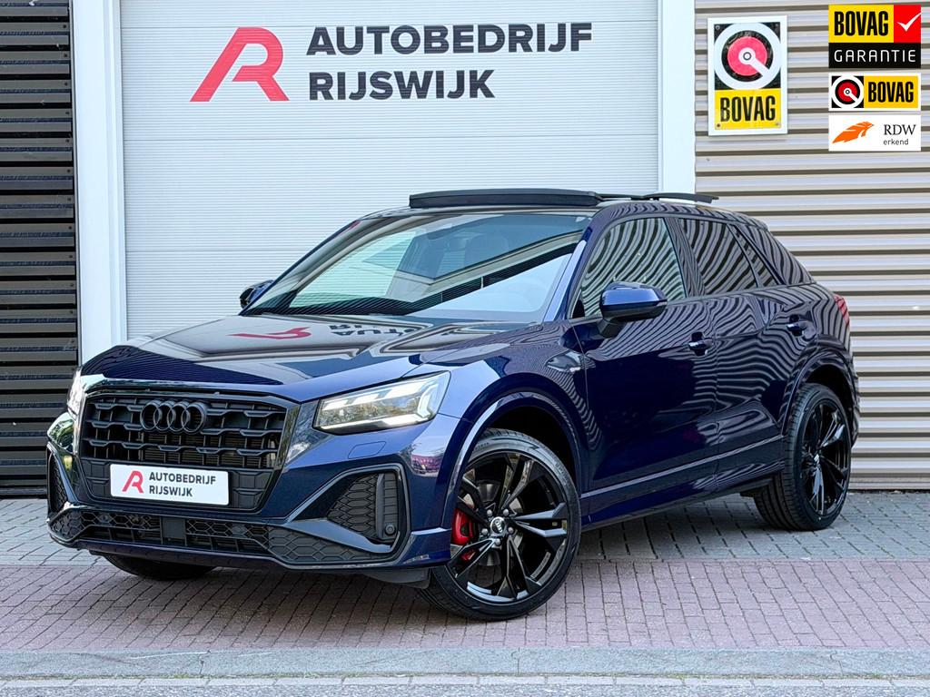 Audi Q2 35 TFSI 3x S-Line Pano/Virtual/Keyless/Camera, Auto's, Audi, 12 maanden, 4 cilinders, Blauw, Alcantara