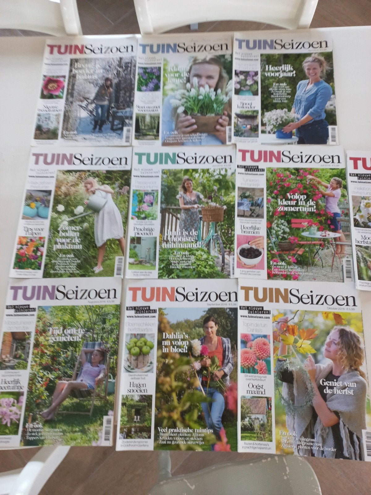 Tuinseizoen tijdschriften 2016 2017 planten bloemen, Boeken, Tijdschriften en Kranten, Ophalen of Verzenden, Gelezen, Overige typen