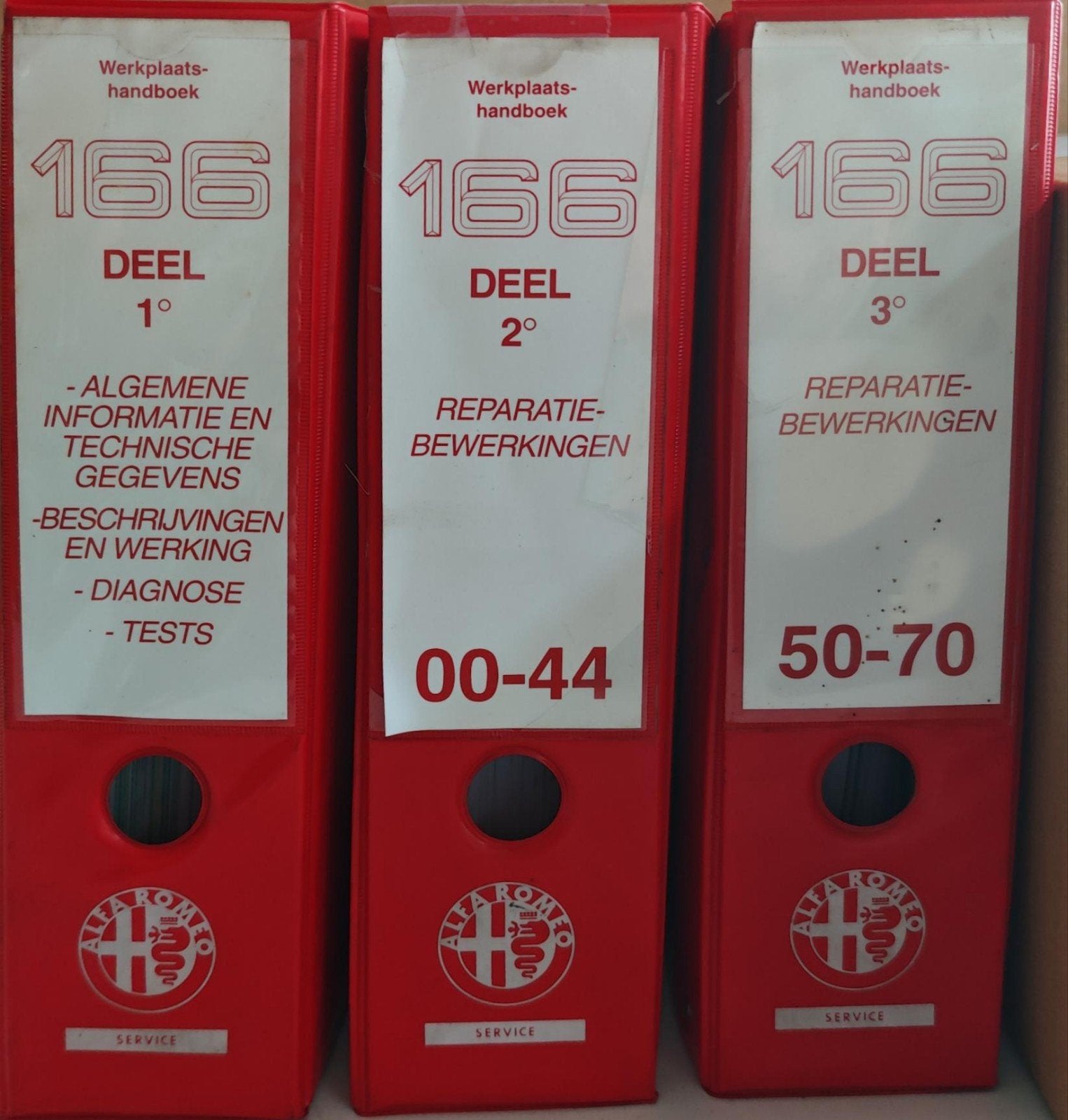 Alfa Romeo 166 Werkplaatshandboek - Complete Set, Boeken, Auto's | Boeken, Ophalen of Verzenden, Gelezen, Alfa Romeo