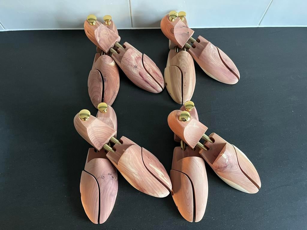 4 Paar luxe cederhouten schoenspanners maat 42 nieuw, Kleding | Heren, Schoenen, Bruin, Cederhout, Overige typen, Ophalen of Verzenden