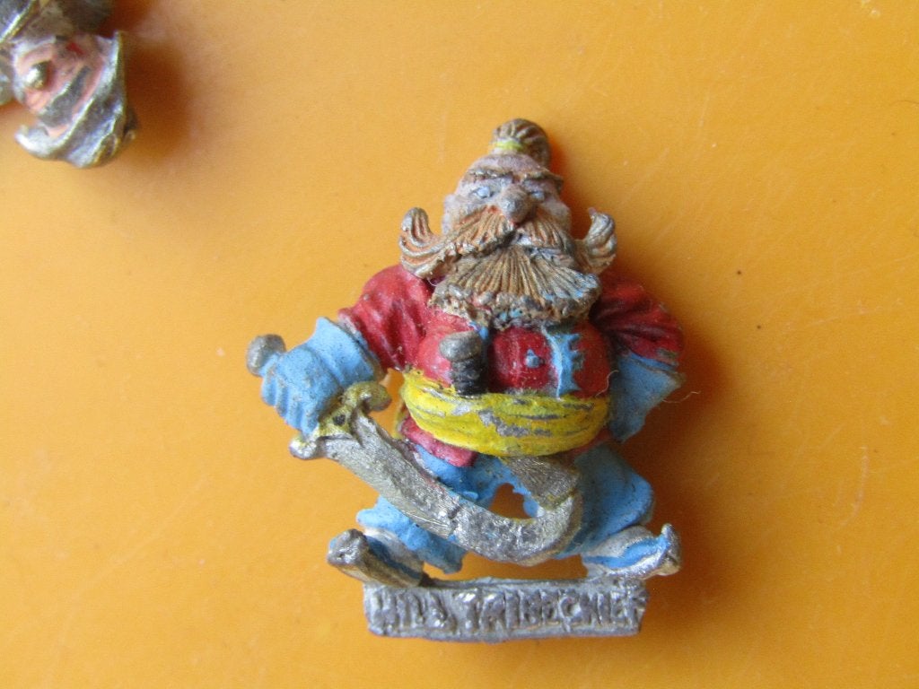 Dwarf Pirate - 1985, Met verf, Gebruikt, Figuurtje(s), Warhammer