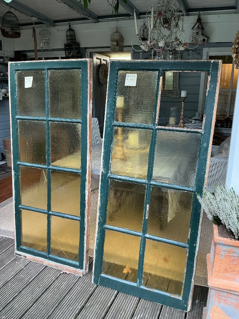 Twee oude ramen, Ophalen, Gevelraam of Ruit, Gebruikt, Minder dan 80 cm