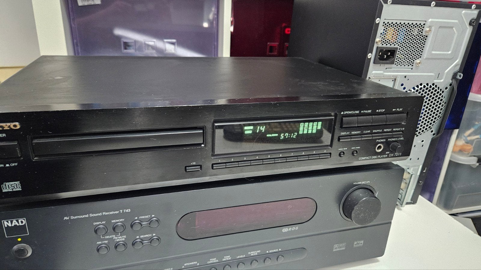 Onkyo DX-7211 CD Speler - Prima staat, Audio, Tv en Foto, Cd-spelers, Ophalen, Zo goed als nieuw, Overige merken