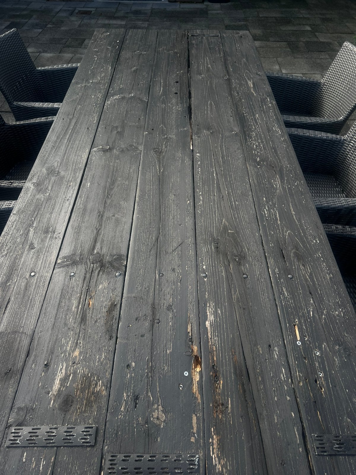 Foto 9 van Grote robuuste tuintafel 247x99 van steigerhout