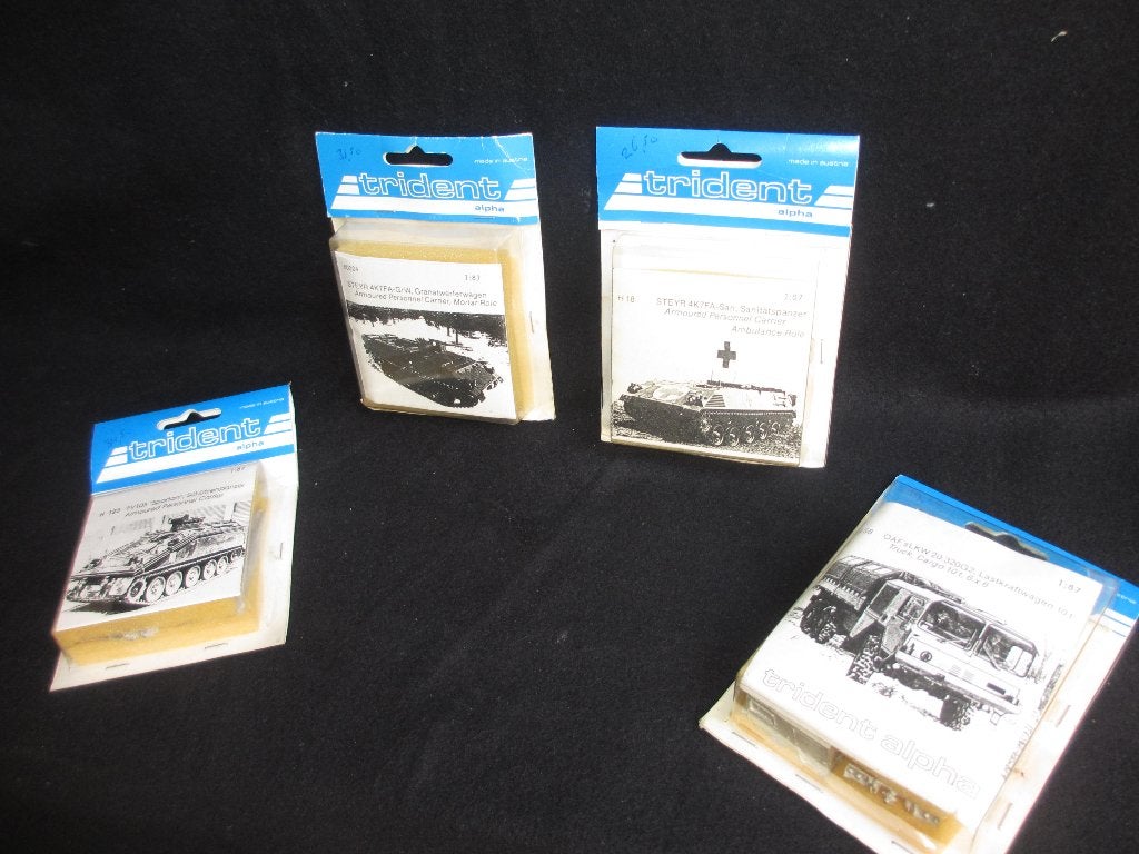 Trident Alpha pantservoertuigen 1:87 4 stuks nieuw in doos, Hobby en Vrije tijd, Overige merken, Nieuw, Ophalen of Verzenden, Tank