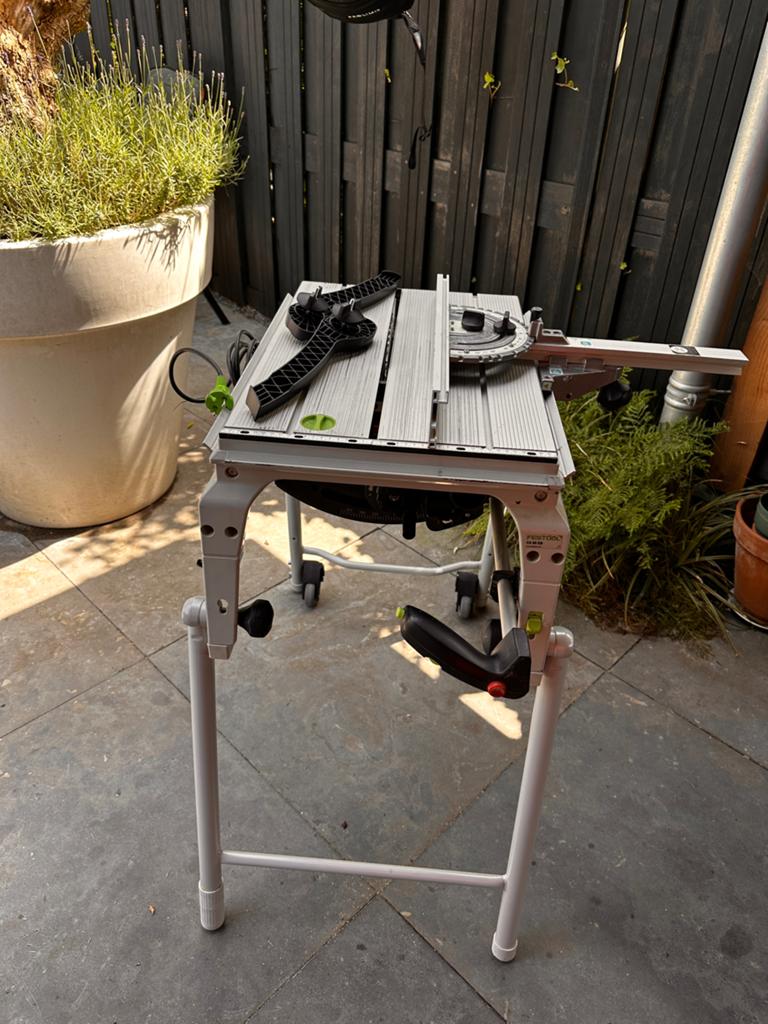 Festool CS 50 Zaagtafel - Motor recent vervangen, Gebruikt, Cirkelzaag, Ophalen of Verzenden, 30 tot 70 mm