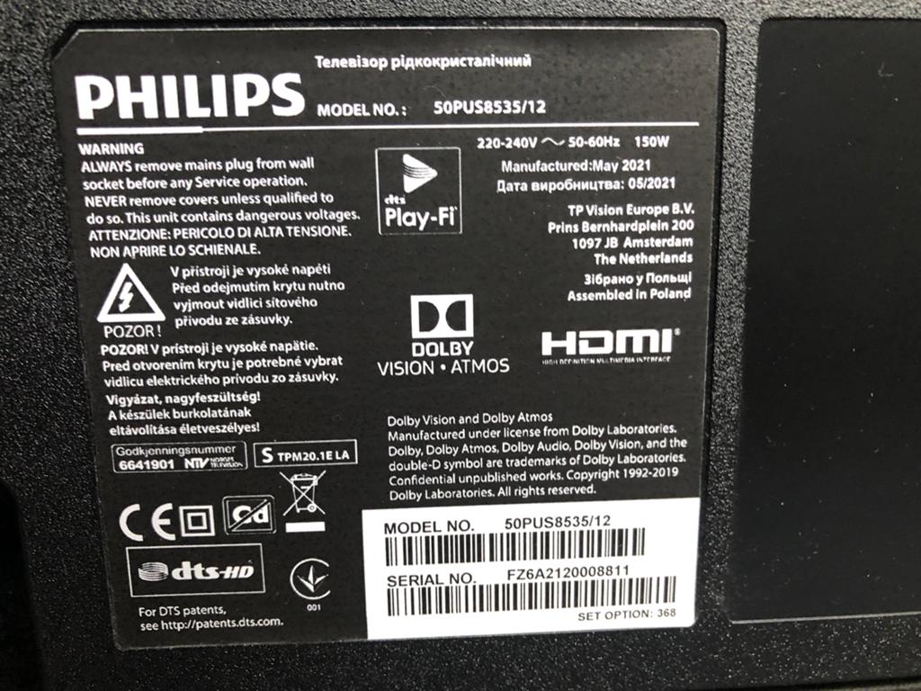 Tv philips ambilight 55, Philips, Ophalen of Verzenden, Zo goed als nieuw, 100 cm of meer