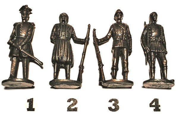 06br-Ferrero kinder surprise metal SOLDATEN 1830-1915, Verzamelen, Verrassingseieren, Ophalen of Verzenden, Zo goed als nieuw