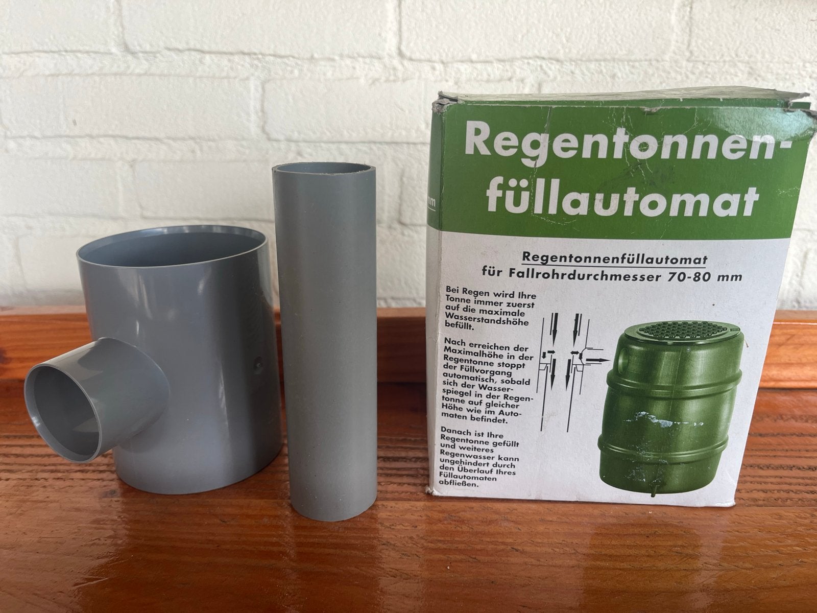 Nieuwe Regenton vulautomaat voor regenpijpen 70-80 mm, 150 liter of meer, Ophalen of Verzenden, Nieuw, Kunststof