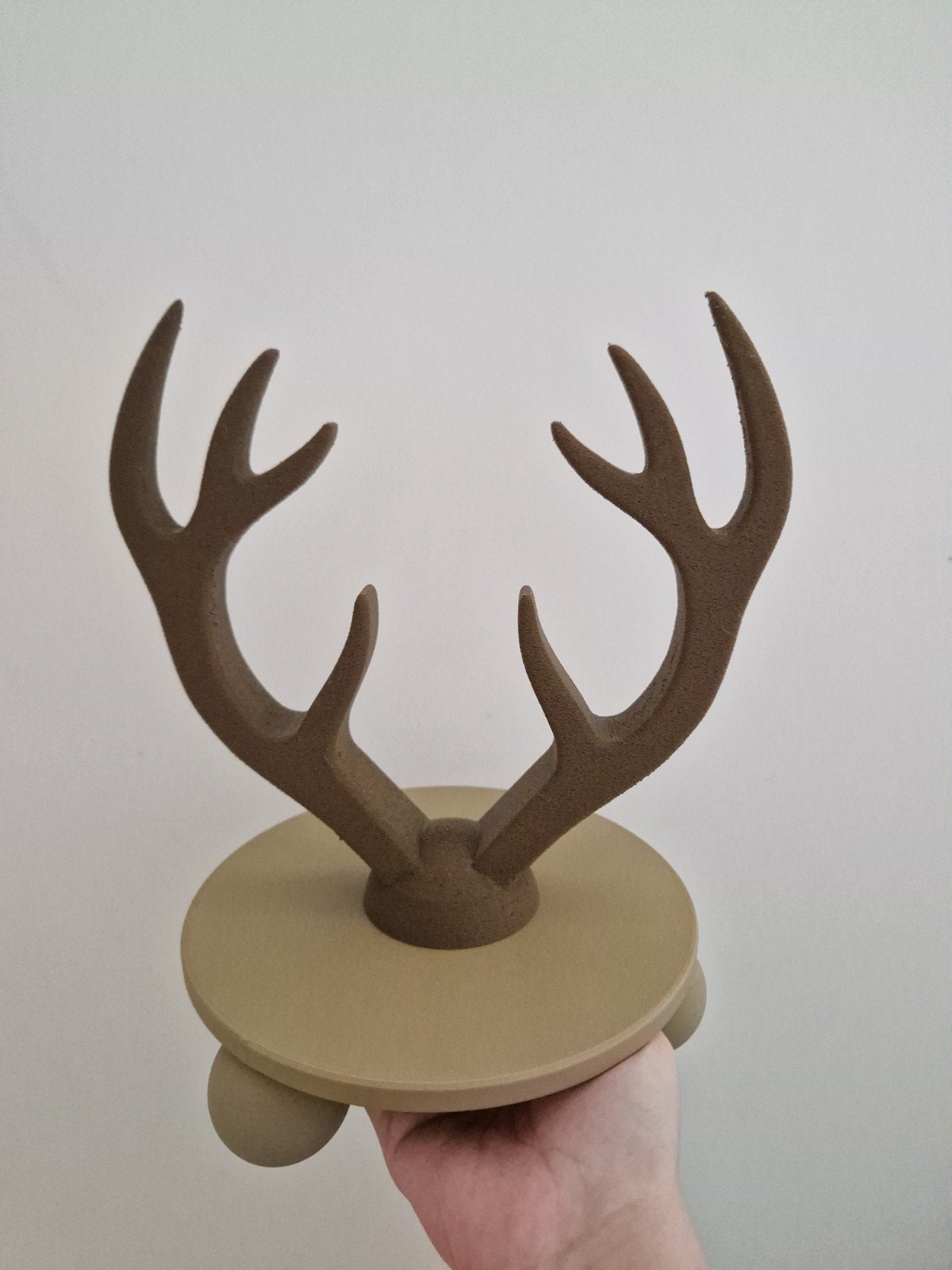 Decoratieve Hertenkop Gewei - Bruin, Kunststof, Ophalen of Verzenden, Bruin, Landelijk