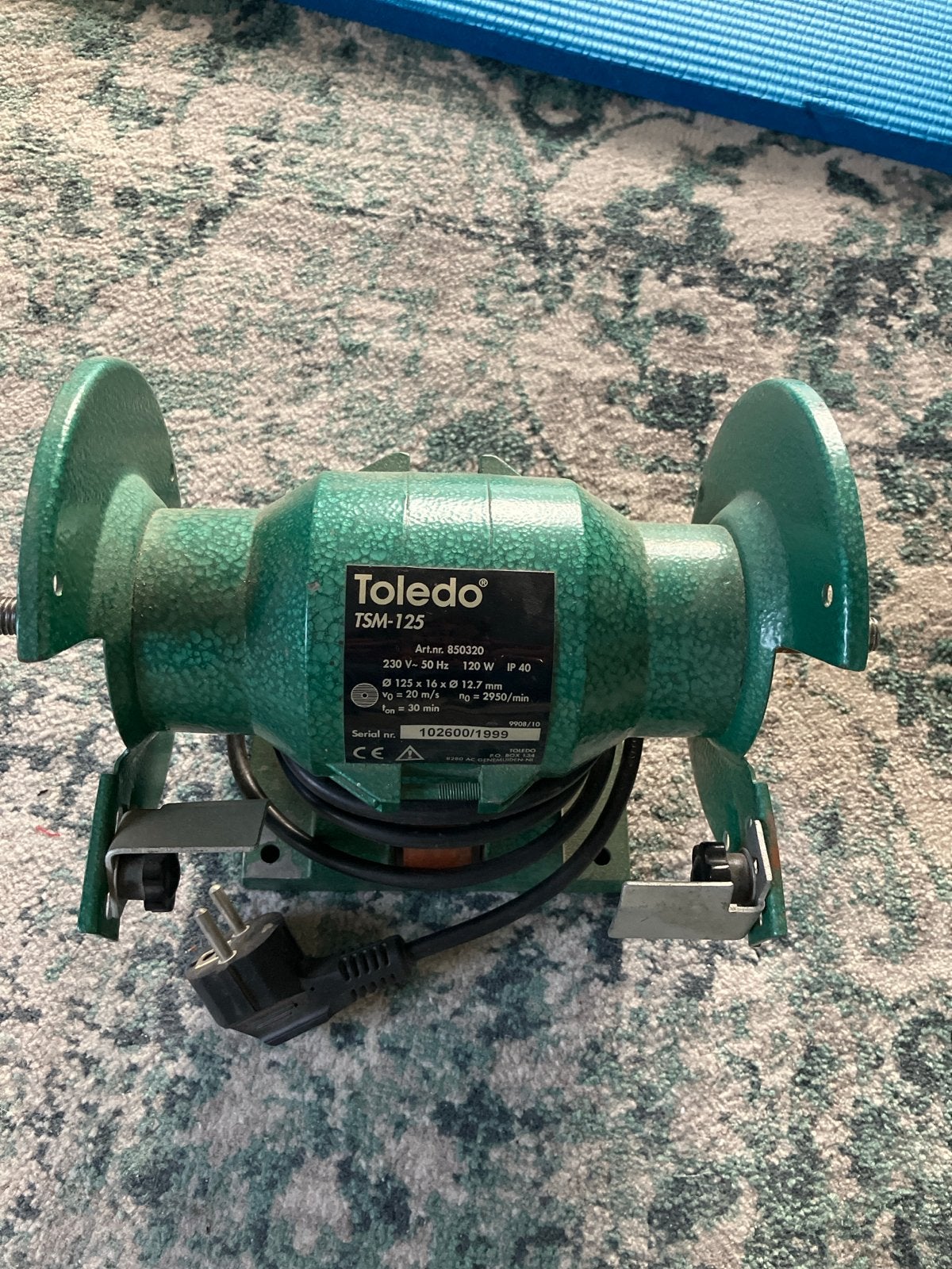 Toledo TSM-125 Werkbankslijpmachine - Goede Staat, Doe-het-zelf en Verbouw, Ophalen, Gebruikt, Minder dan 700 watt, Werkbankslijpmachine