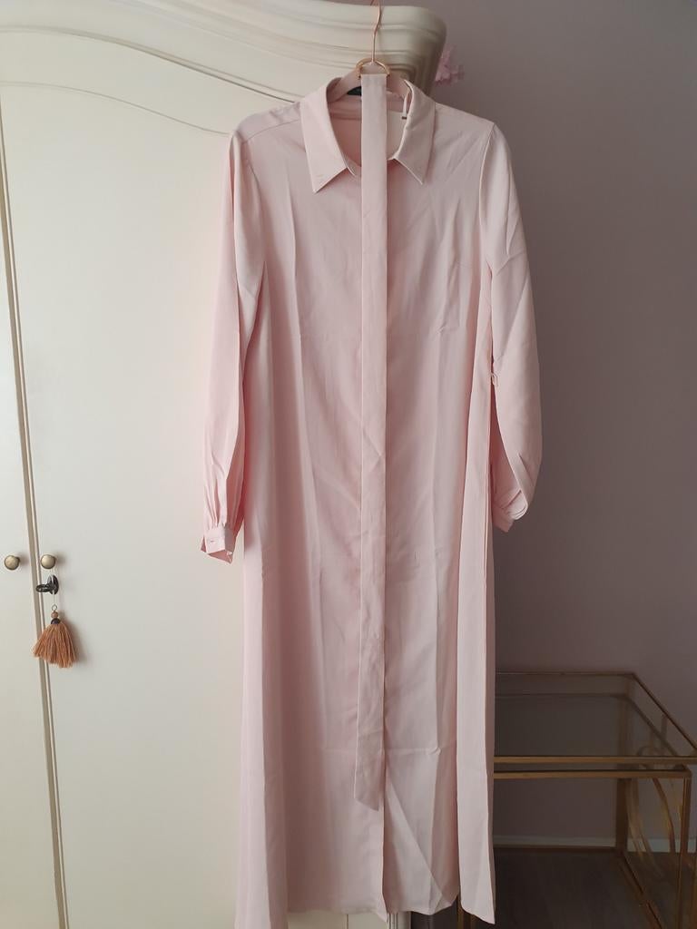 Nieuwe Merrachi Blousejurk Maat S Beige/Abrikoos, Beige, Nieuw, Ophalen of Verzenden, Maat 36 (S)