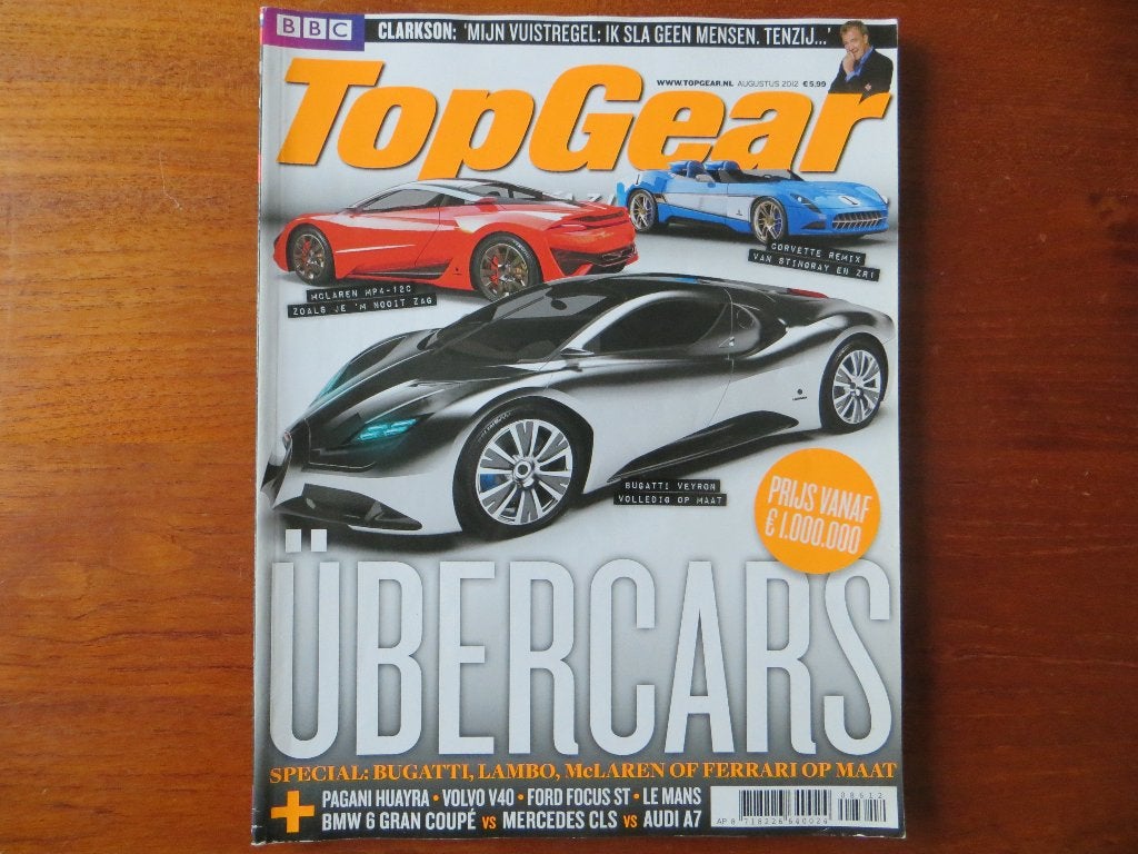 Top Gear 86 Veyron, Corvette, McLaren MP4, Skoda Rapid, M6, Ophalen of Verzenden, Zo goed als nieuw, Chevrolet