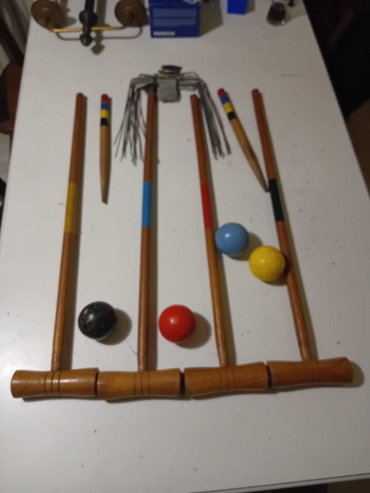Complete Croquet Set - Vintage Houten Spel, Ophalen of Verzenden, Gebruikt