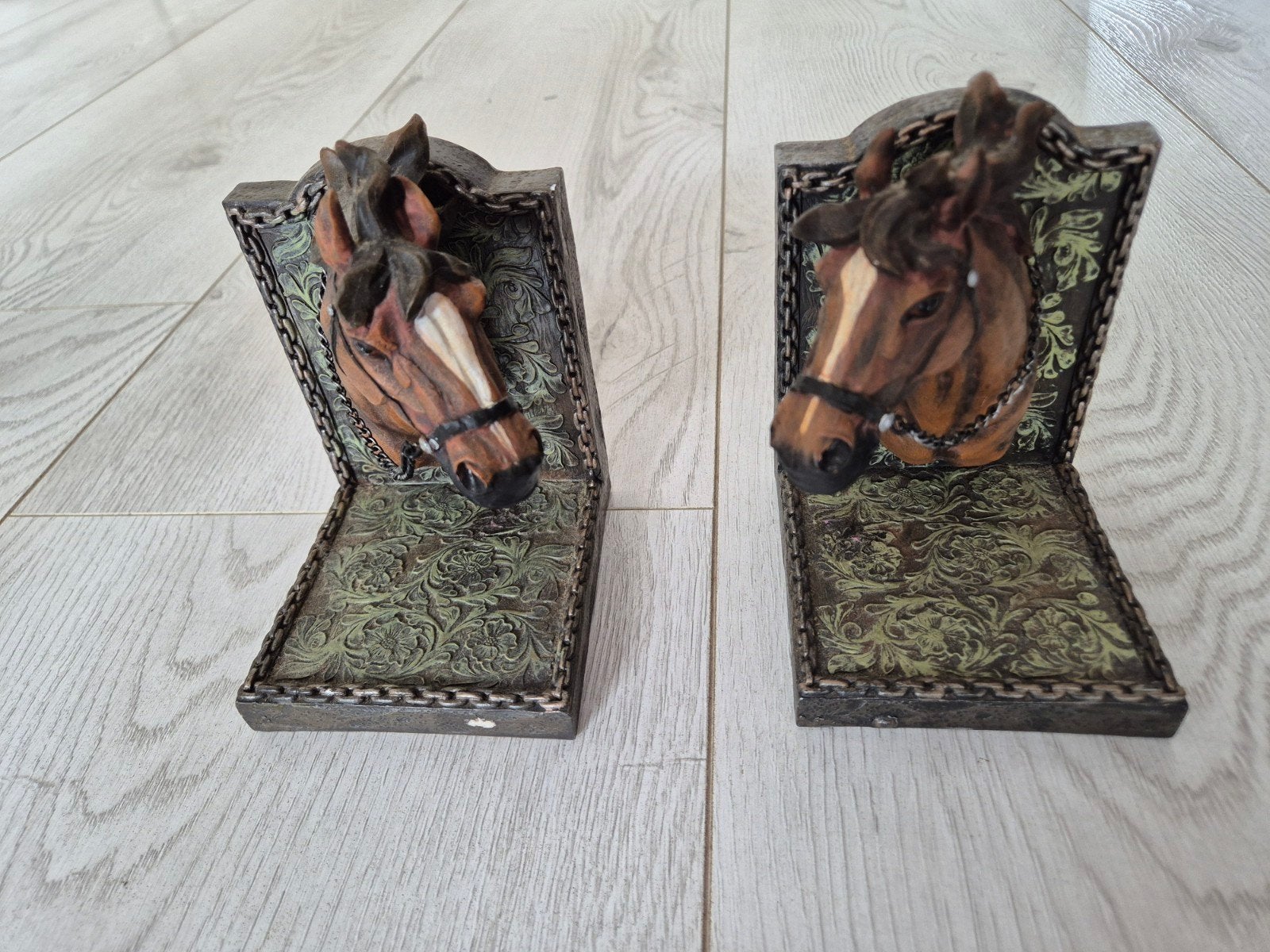 Decoratieve Boekensteunen Paardenhoofden - Vintage Stijl, Ophalen of Verzenden