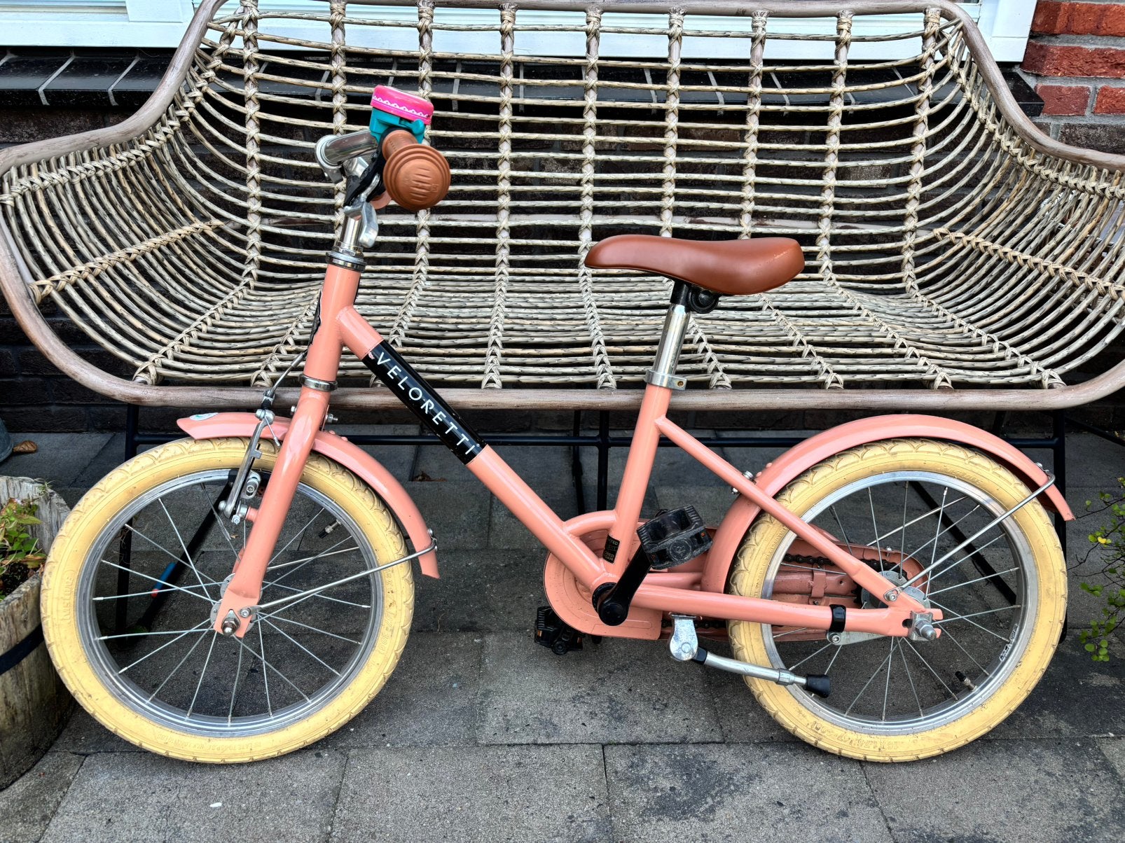 Veloretti Maxi 16 inch salmon blazer kinderfiets, Ophalen, Gebruikt, Terugtraprem, 16 tot 20 inch