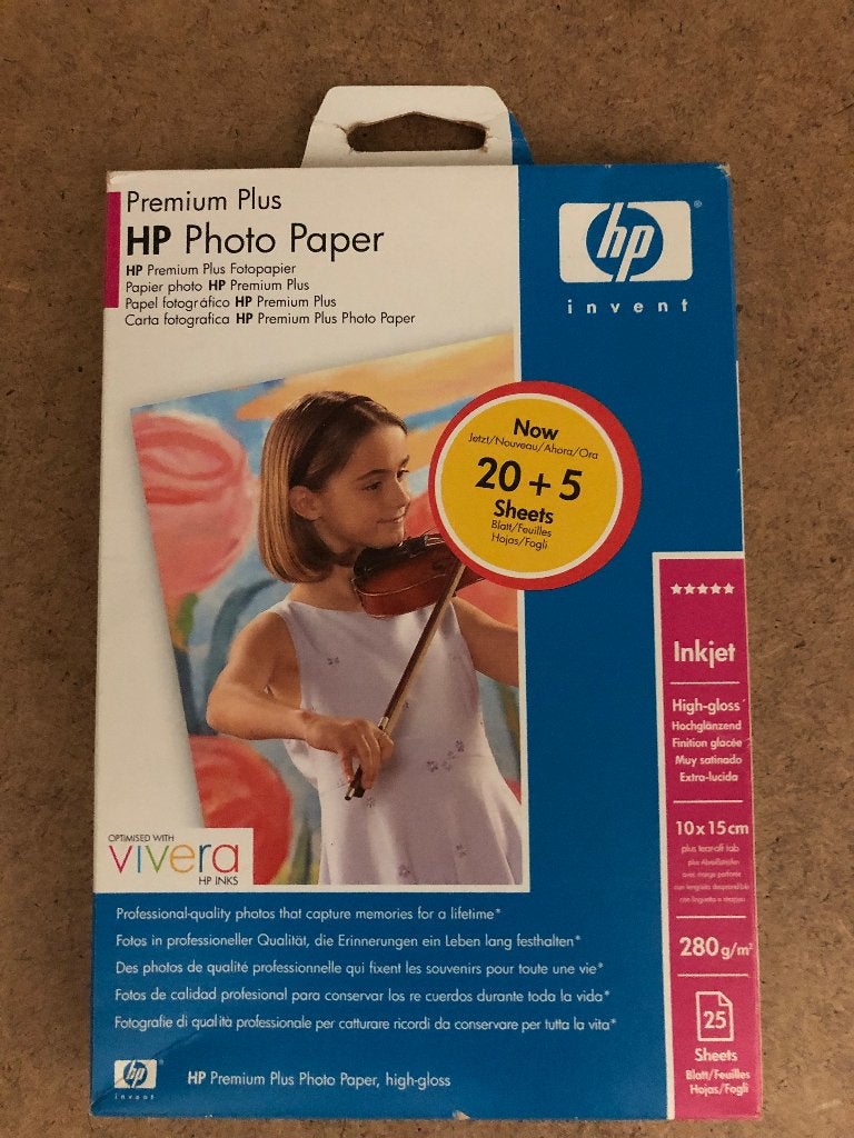HP fotopapier 280 grams 10 x 15 cm, Nieuw, Glanzend, Ophalen of Verzenden, HP