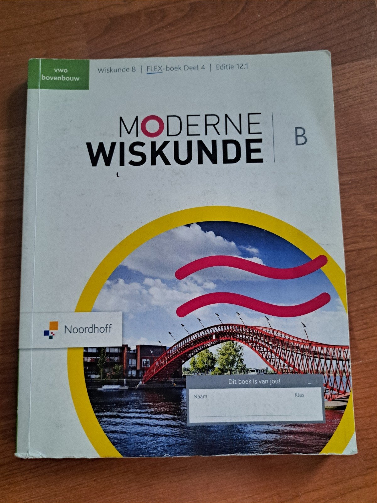 Moderne Wiskunde B VWO bovenbouw FLEX-boek Deel 4, Boeken, Ophalen, VWO, Noordhoff, Zo goed als nieuw