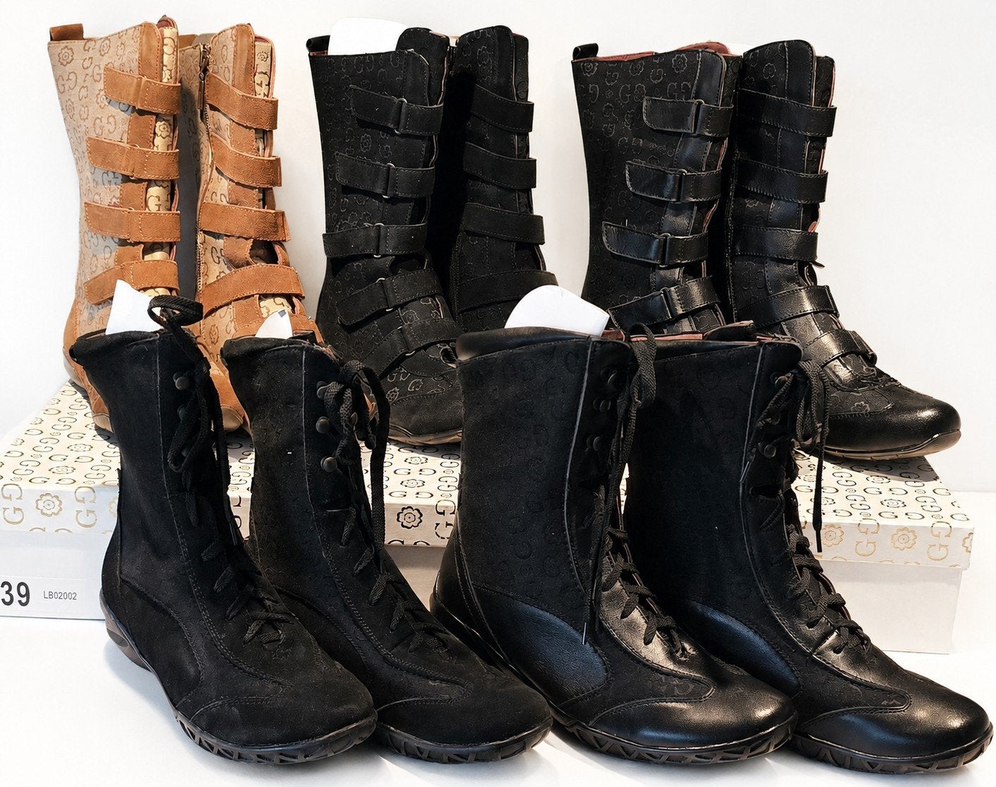 Gussaci dames laarzen 36-41 5 modellen nieuw in doos, Ophalen of Verzenden, Nieuw, Zwart, Hoge laarzen
