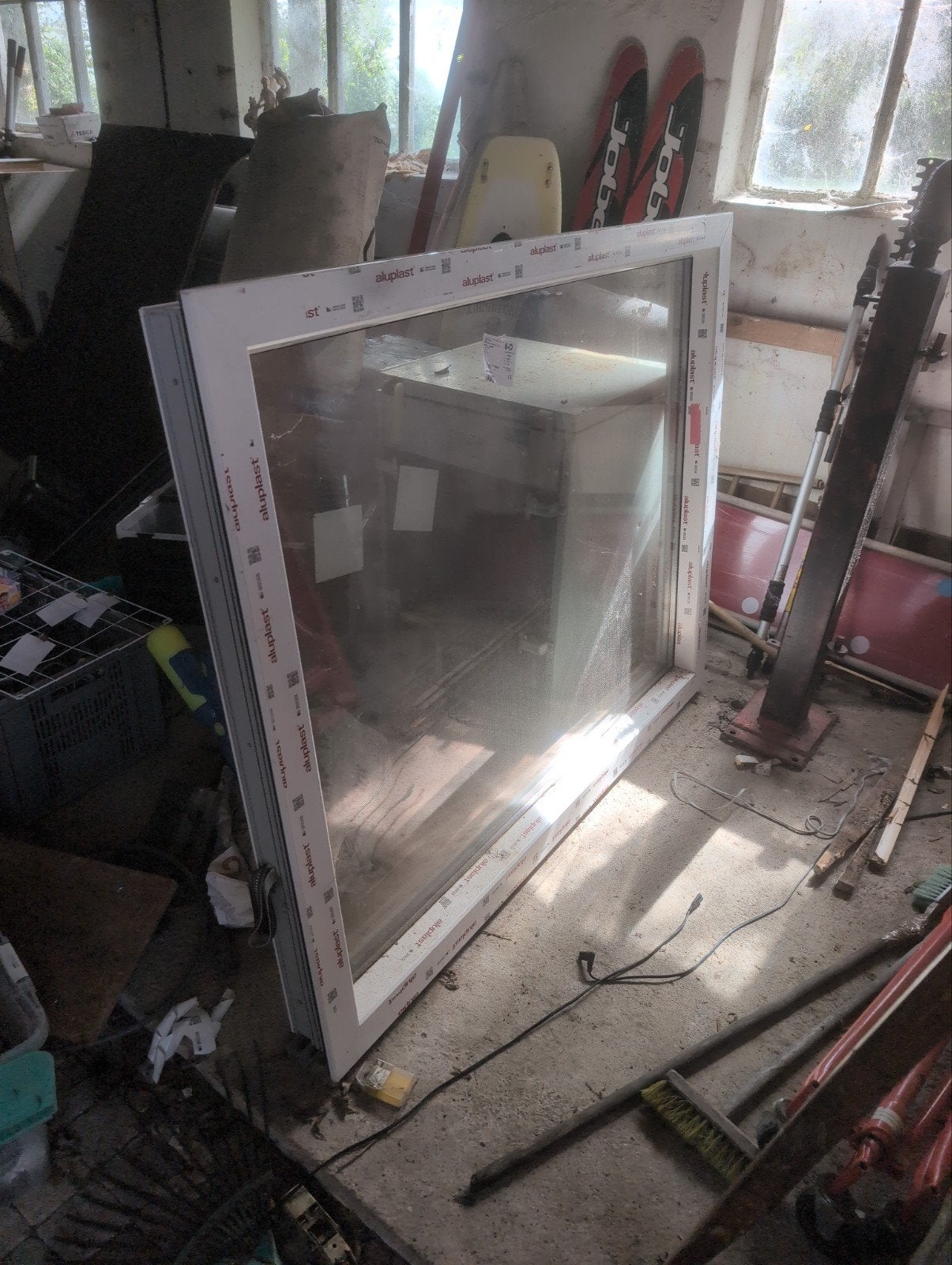 kunststof raamkozijn inc hr++ glas 150 bij 120 cm, Doe-het-zelf en Verbouw, Ophalen, Gevelraam of Ruit, 120 tot 160 cm, Zo goed als nieuw