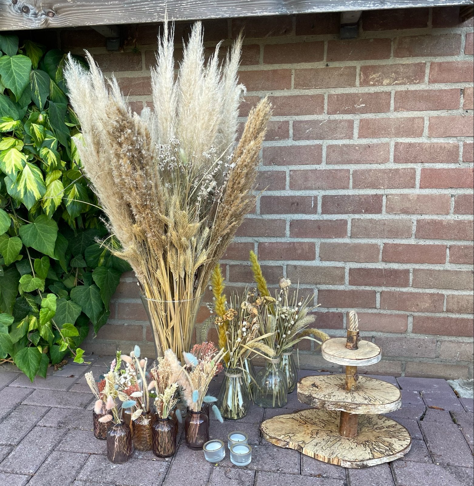 Bruiloft Decoratie Set, Ophalen, Hout, Gebruikt, Meerkleurig