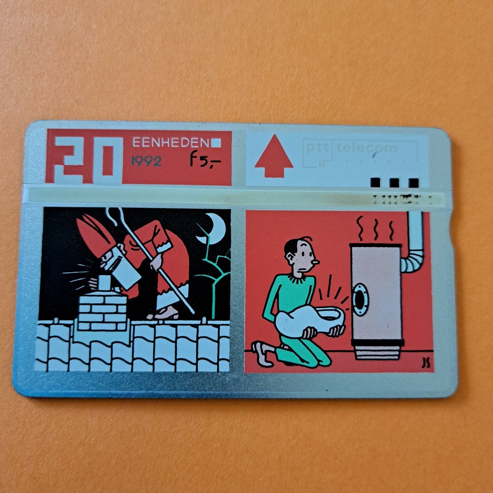 PTT Telecom telefoonkaart 1992 - Sinterklaas, Verzamelen, Telefoonkaarten, Ophalen of Verzenden, Nederland