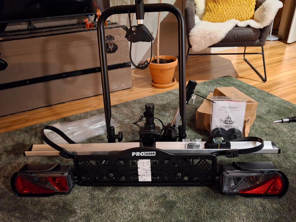 NIEUW Pro-User Diamant 1 +oprijgoot, geschikt voor el. fiets, Auto diversen, Fietsendragers, Ophalen, Nieuw, 1 fiets, Trekhaakdrager