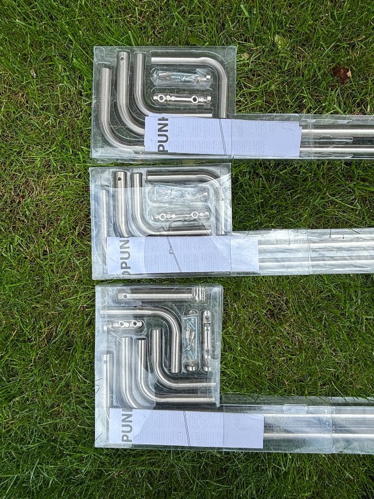 TIDPUNKT Vintage IKEA rvs gordijnroedes | 3 stuks, Ophalen, Metaal, Nieuw, IKEA