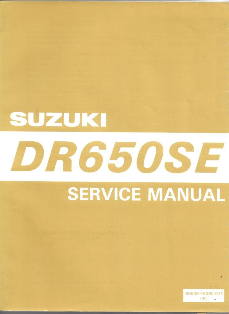 Suzuki DR650 SE Service Manual (7288z) motor, Ophalen of Verzenden, Suzuki