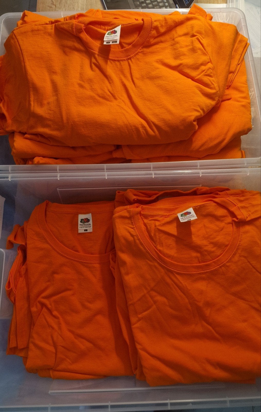 Oranje Fruit of the Loom T-shirts (102 stuks, diverse maten), Kleding | Heren, T-shirts, Nieuw, Oranje, Ophalen of Verzenden