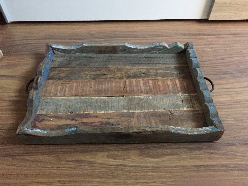 Houten dienblad, Antiek en Kunst, Ophalen of Verzenden
