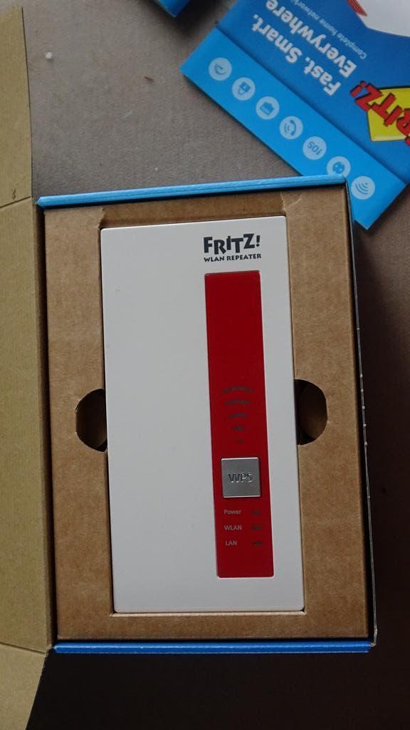 Fritz!Wlan repeater 1750E, Computers en Software, WiFi-versterkers, Ophalen of Verzenden, Zo goed als nieuw, Fritz