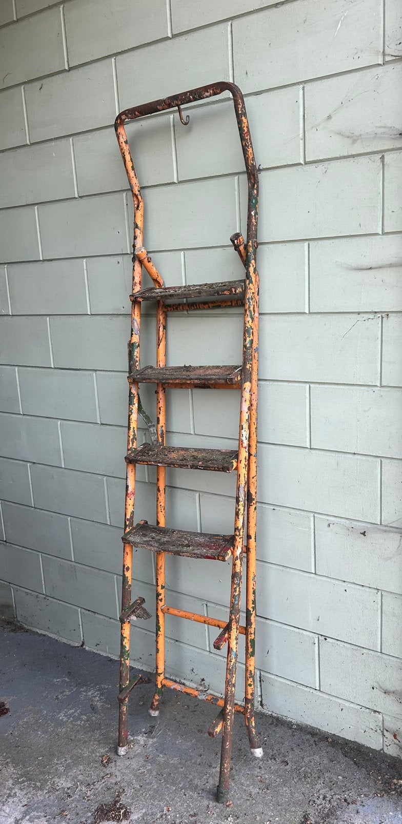 Vintage Decoratietrap / Oude Schilderstrap, Tuin en Terras, Ophalen, Gebruikt