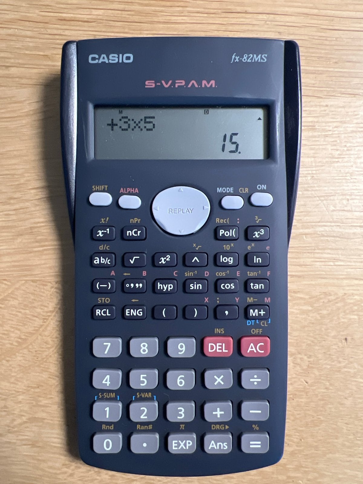 Casio fx-82ms rekenmachine, Ophalen of Verzenden, Gebruikt