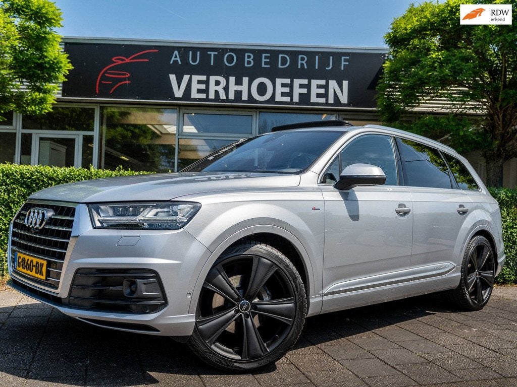 Audi Q7 3.0 TDI QUATTRO | S-LINE | ALCANTARA HEMEL | MATRIX, Auto's, Automaat, Gebruikt, 241 €/maand, Leder