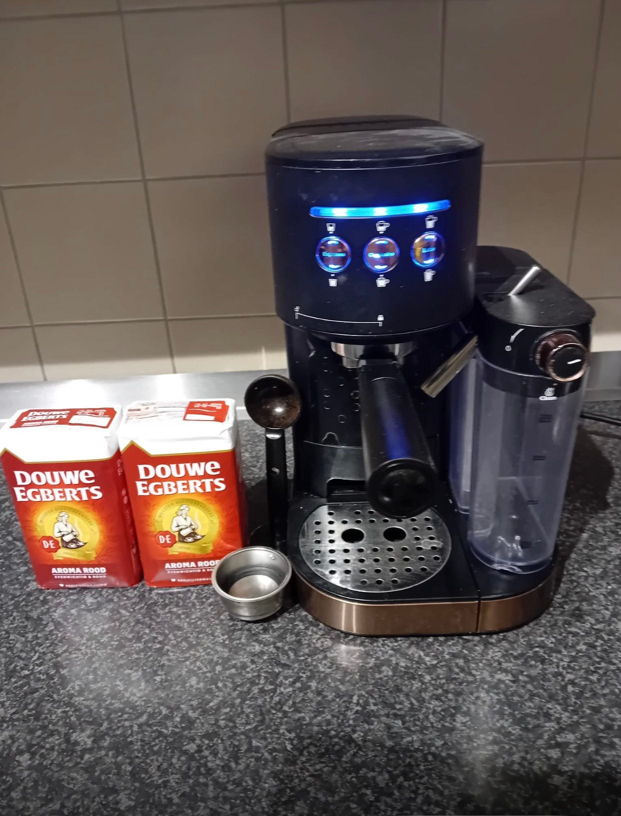 Blue mill koffie machine, 10 kopjes of meer, Ophalen of Verzenden, Zo goed als nieuw, Koffiemachine