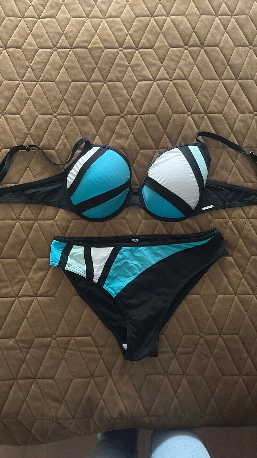 Sapph bikini ( 85e/ L), Ophalen of Verzenden, Gedragen, Blauw, Bikini