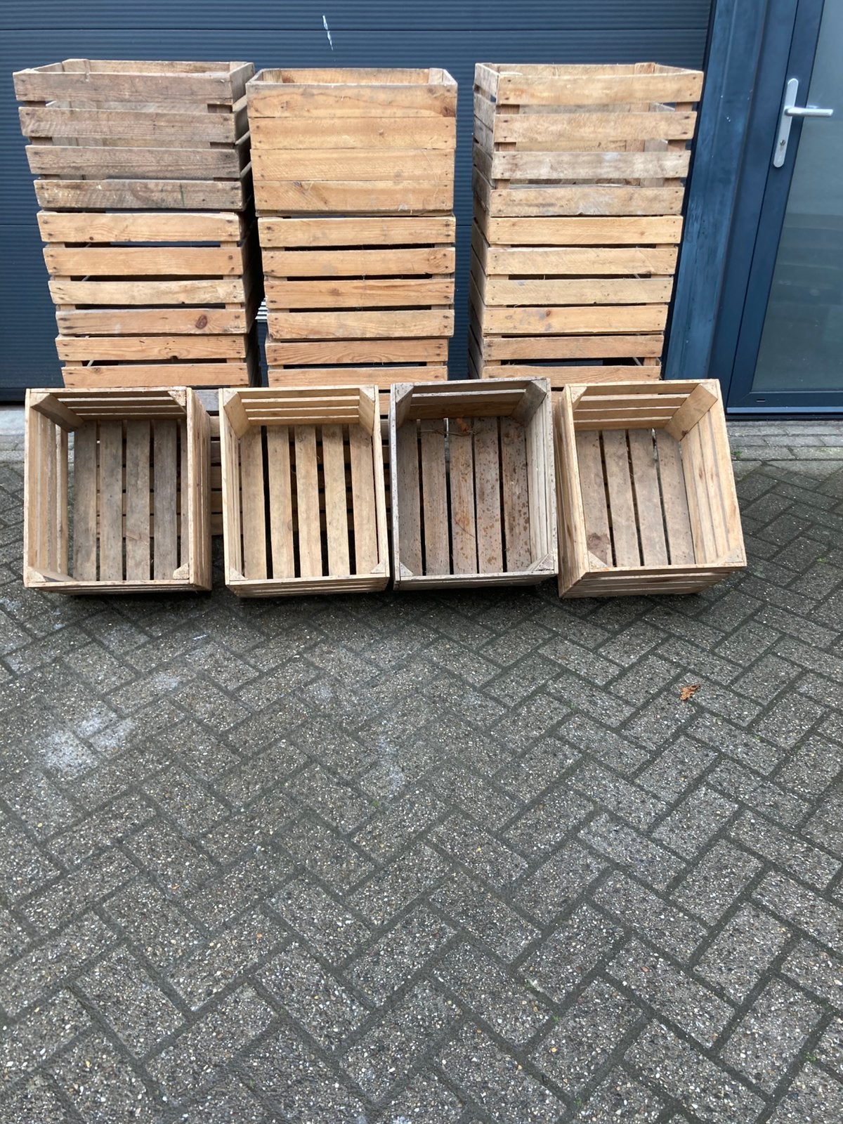 Mooie fruitkisten ,veilingkisten ,nu 10 voor 60 euro, Ophalen, Gebruikt, Minder dan 50 cm