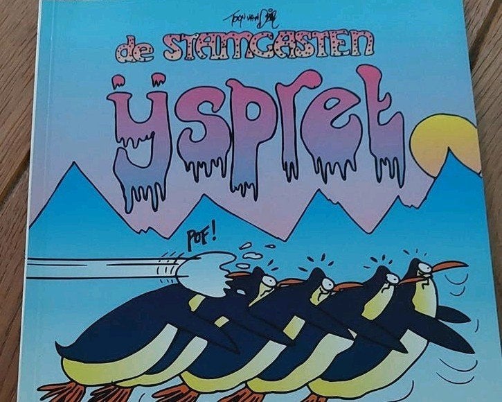 De Stamgasten: IJspret - Humoristisch stripboek, Eén stripboek, Ophalen of Verzenden, Zo goed als nieuw, Toon van Driel
