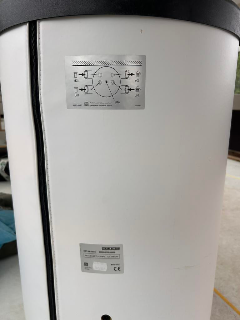 Stiebel Eltron SBP 100 classic buffervat, Ophalen, 100 liter of meer, Boiler, Minder dan 3 jaar oud