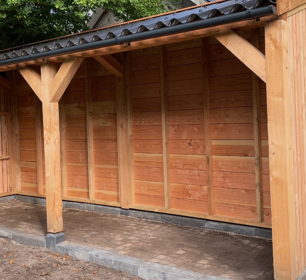 Douglas larix houten palen, Doe-het-zelf en Verbouw, Hout en Planken, Ophalen, Nieuw, 250 tot 300 cm, 50 mm of meer