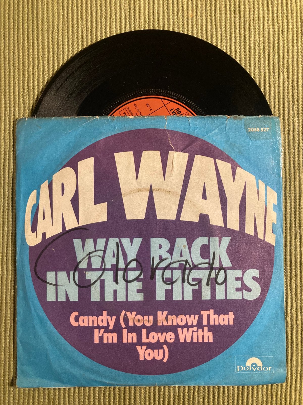 Vinyl single Carl Wayne - Way back in the Fifties, Gebruikt, 7 inch, Single, Ophalen of Verzenden