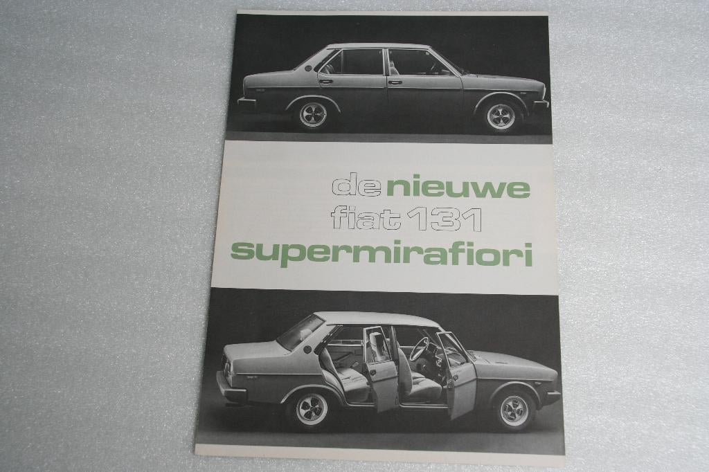 Folder Fiat 131 Super Mirafiori (02-1978) (39), Ophalen of Verzenden, Nieuw, Overige merken