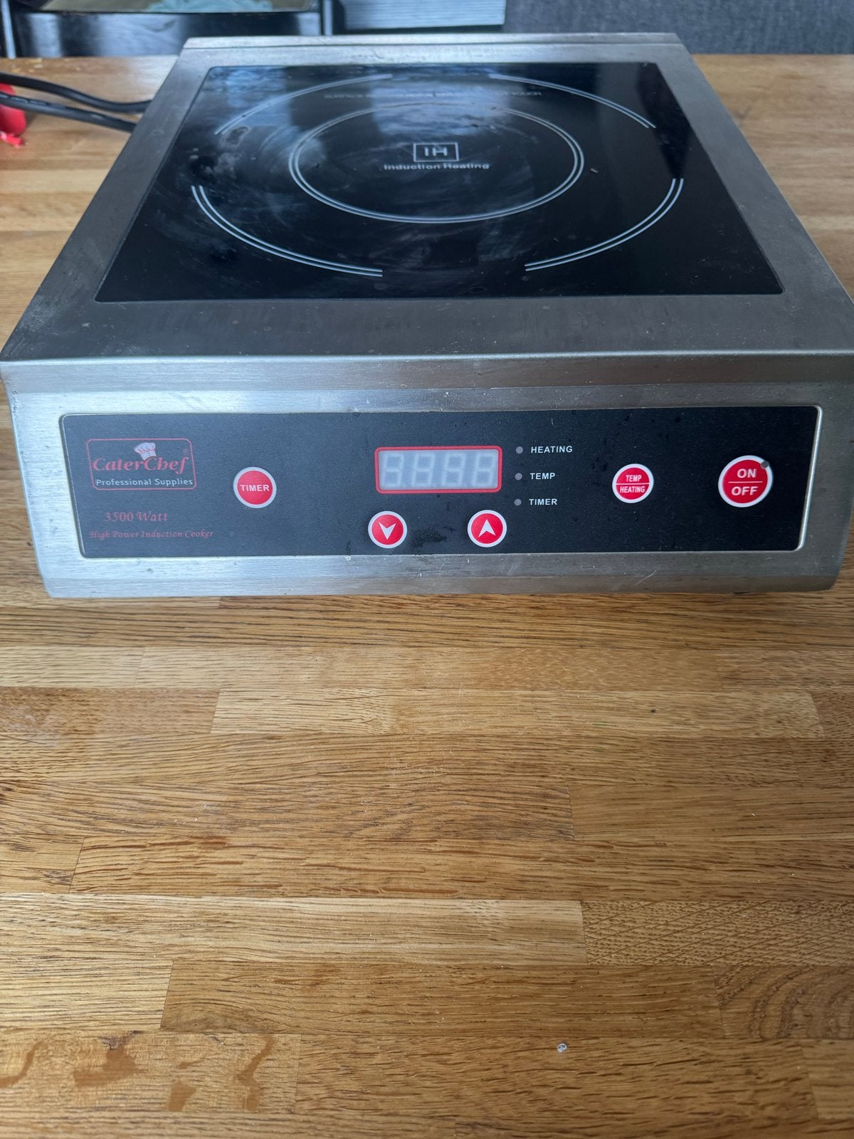 CaterChef 3500 Watt Inductiekookplaat, Witgoed en Apparatuur, Ophalen, Gebruikt, 3 kookzones of minder, Inductie