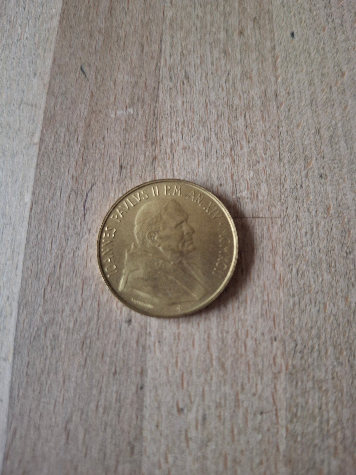 munt Vaticaan stad 200 lire cottage del vaticano, Ophalen of Verzenden, Overige landen, Losse munt