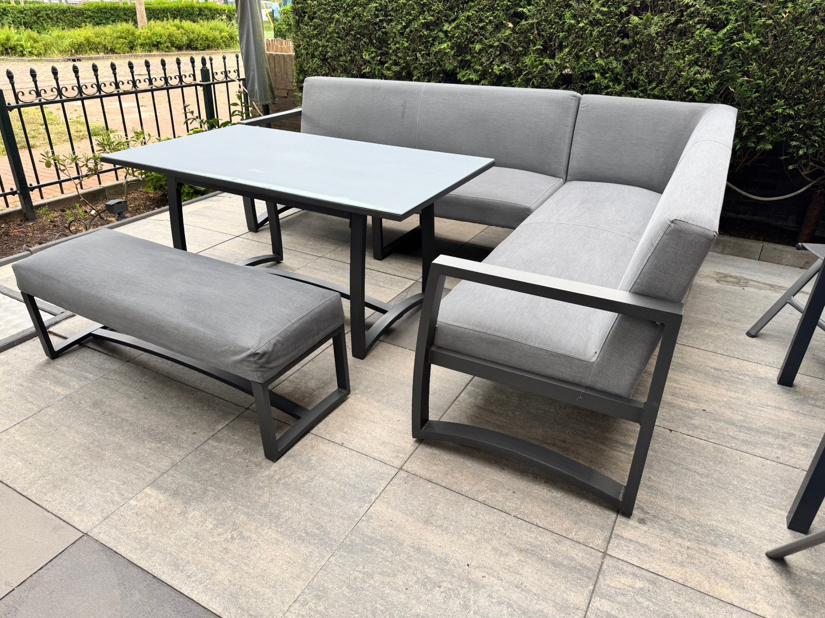 Garden impressions all weather loungeset aluminium, Tuin en Terras, Ophalen, Gebruikt, Bank, Aluminium