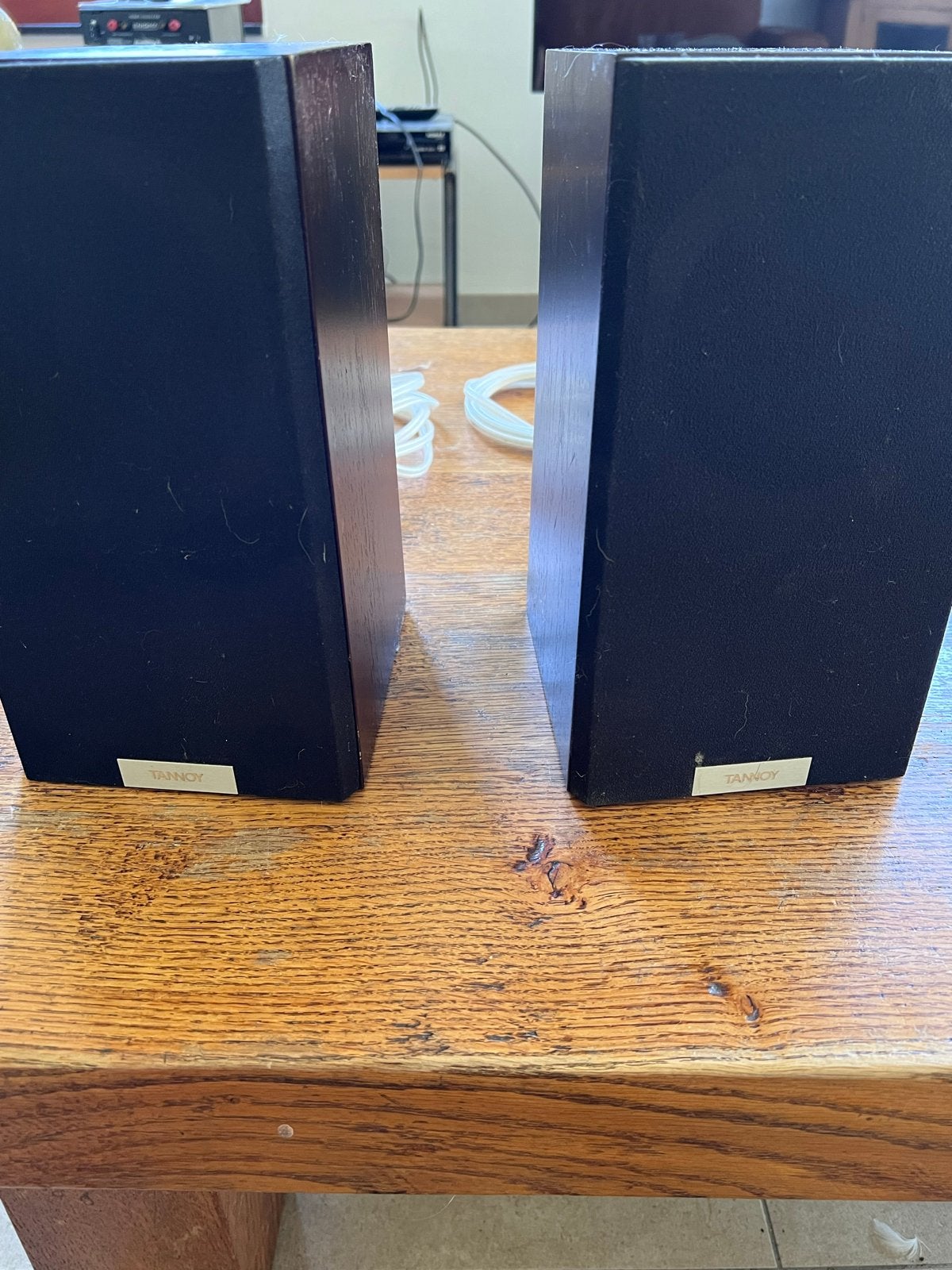 Tannoy Revolution DC4 Espresso Boekenplank Luidsprekers, Ophalen, Gebruikt, Inclusief kabels, Minder dan 60 watt