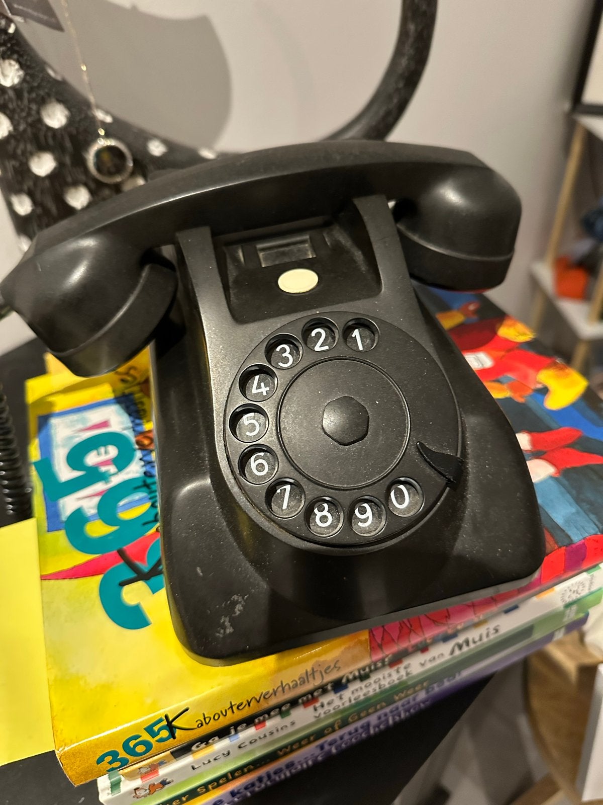 Vintage Draaischijf Telefoon - Zwart, Ophalen of Verzenden